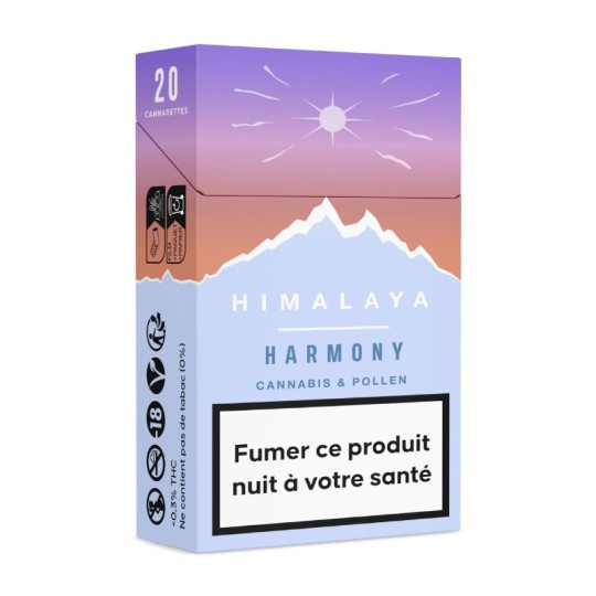 Cigarettes CBD Harmony pollen resine fleurs
